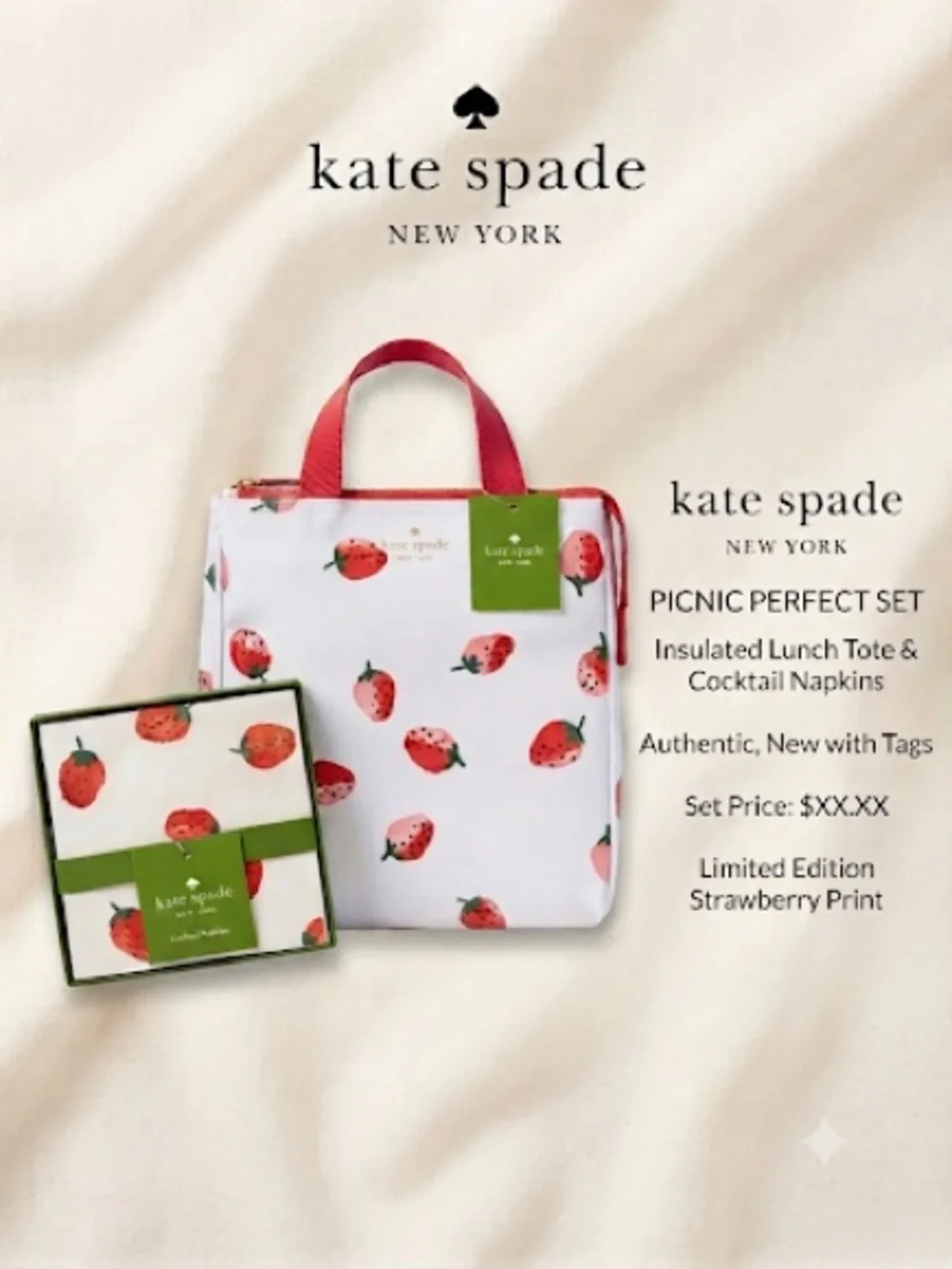 kate spade Strawberry Picnic Bundle
